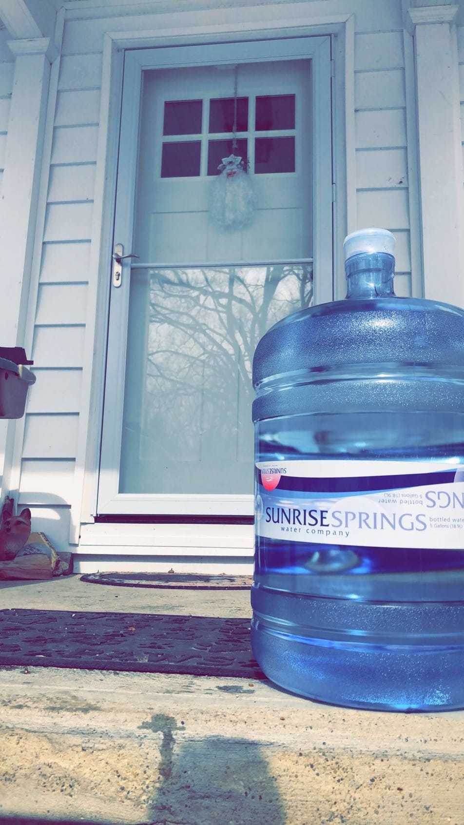 Bottled water delivered by Sunrise Springs Water