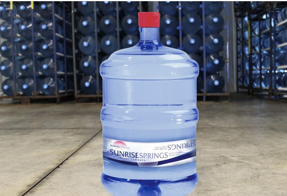 Distilled Sunrise Springs bottled water