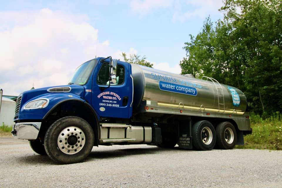 Water Delivery Truck from Sunrise Springs Water Company